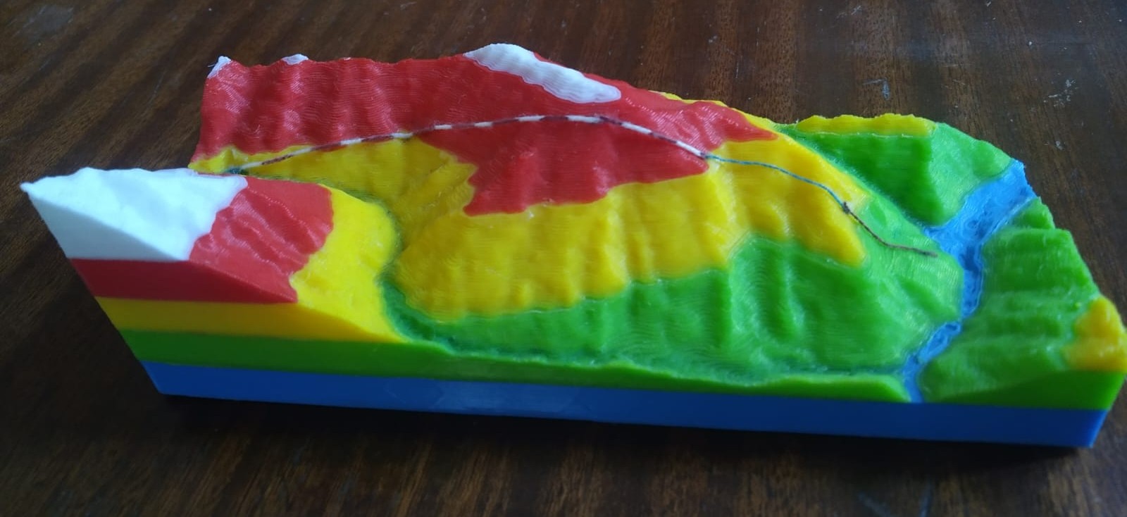 3D printed terrain model of Nepal